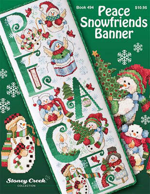 Peace Snowfriends Banner - Stoney Creek Collection Pattern
