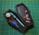 Black Wooden Coffin Notions Box - Pre-Order