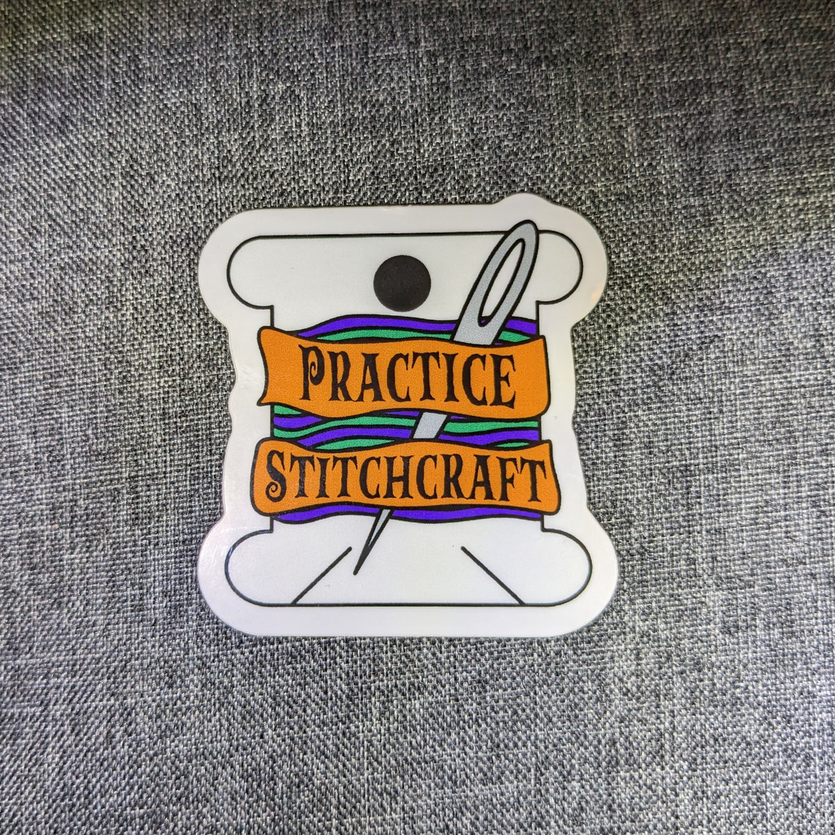 Practice Stitchcraft Vinyl Sticker Live & Dye LA