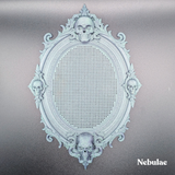 Oval Baroque Skull Frame - a 3D Printed Stitchable Object - PRE-ORDER