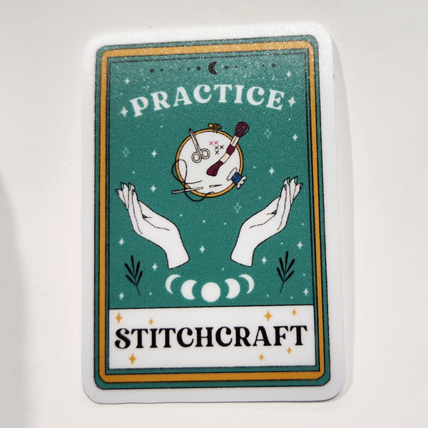 Practice Stitchcraft Tarot - Vinyl Sticker