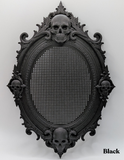 Oval Baroque Skull Frame - a 3D Printed Stitchable Object - PRE-ORDER