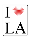 I Love LA - A Fundraiser for California Wildfire Relief - Digital Pattern Download & Needle Minder