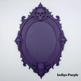 Oval Baroque Skull Frame - a 3D Printed Stitchable Object - PRE-ORDER
