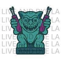 The Haunted Stitcher - LE Seam Ripping Gargoyle - Acrylic Needle Minder - PRE-ORDER