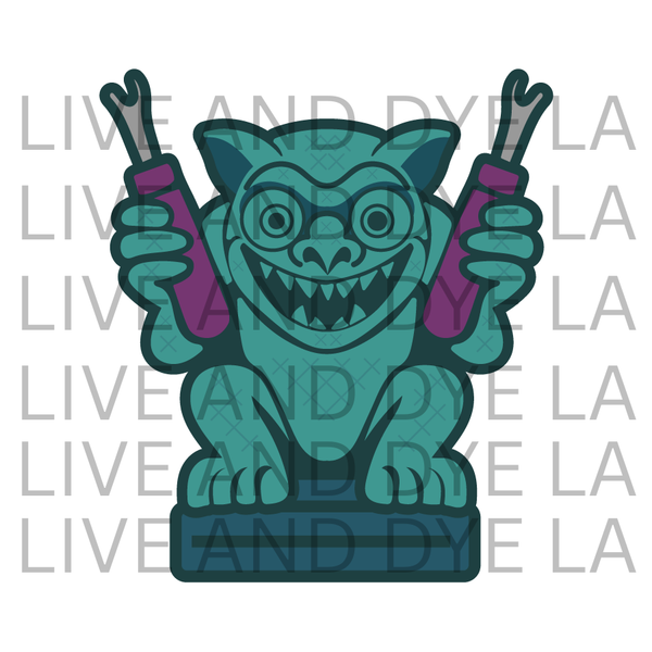 The Haunted Stitcher - LE Seam Ripping Gargoyle - Acrylic Needle Minder - PRE-ORDER