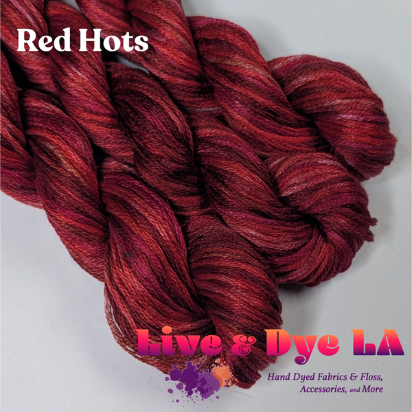 Red Hots - Hand Dyed Cotton Floss - PRE ORDER