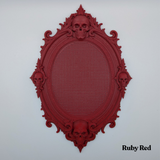 Oval Baroque Skull Frame - a 3D Printed Stitchable Object - PRE-ORDER