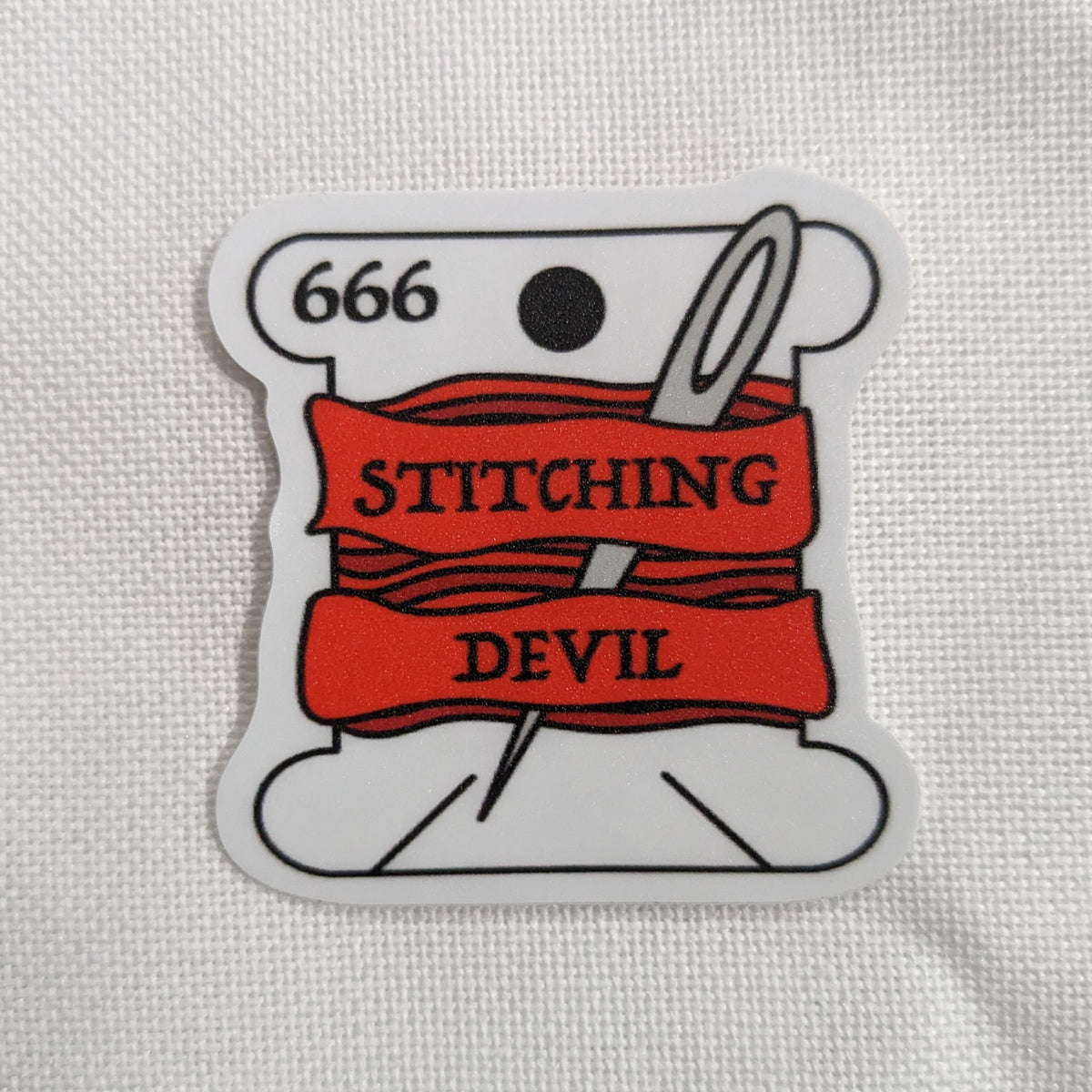 Stitching Devil - Vinyl Sticker – Live & Dye LA