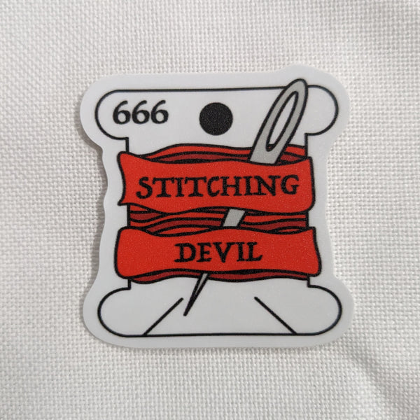 Stitching Devil - Vinyl Sticker