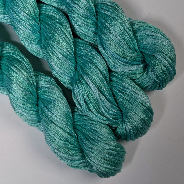 Cyan - Hand Dyed Cotton Floss - PRE ORDER