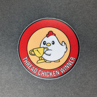 Crafty Merit Badge - Thread Chicken Winner - Vinyl Sticker