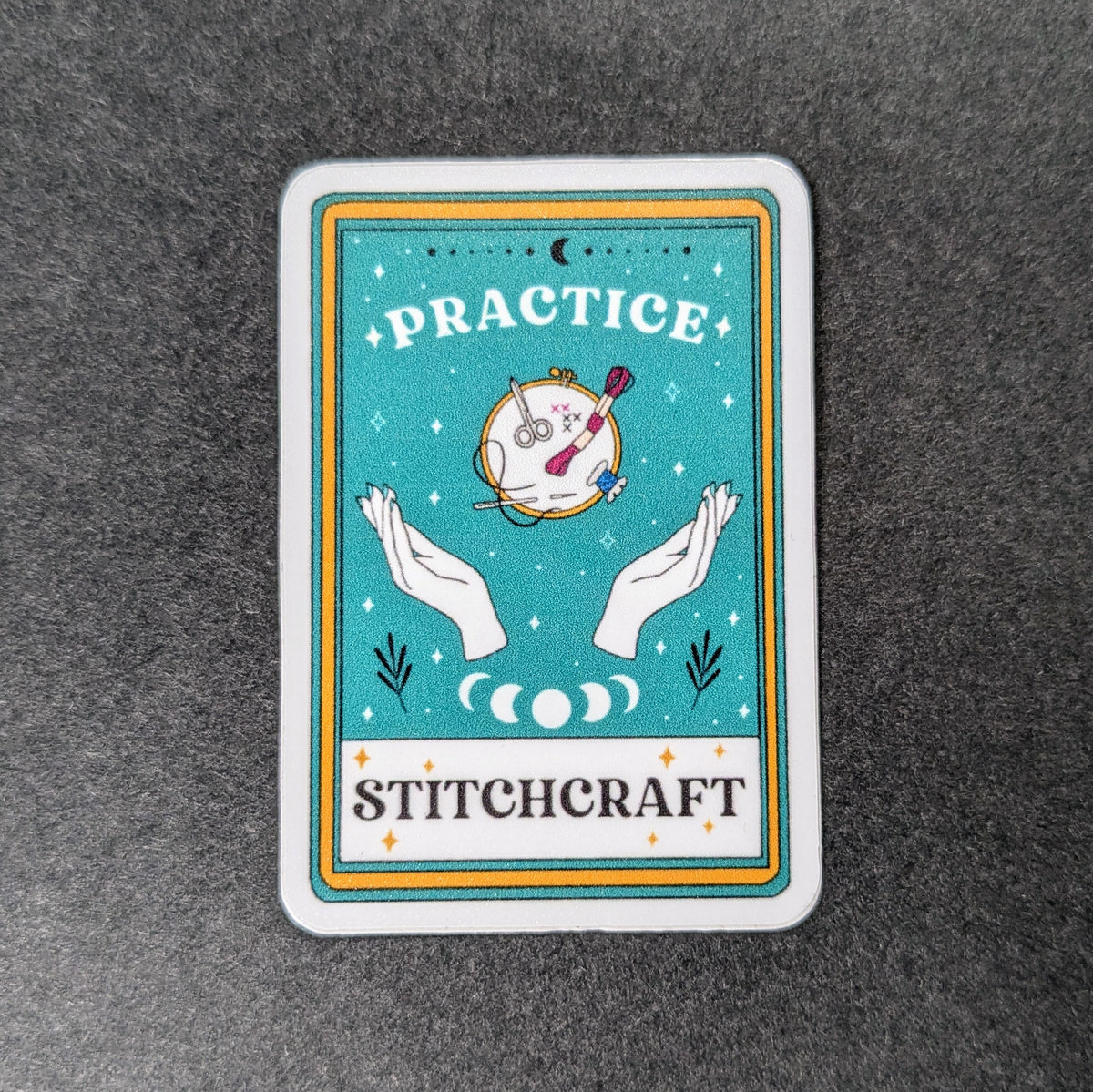 Practice Time Sticker Practice Stitchcraft Tarot - Vinyl Sticker – Live & Dye LA