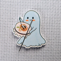 Cross Stitching Ghostie - Needle Minder