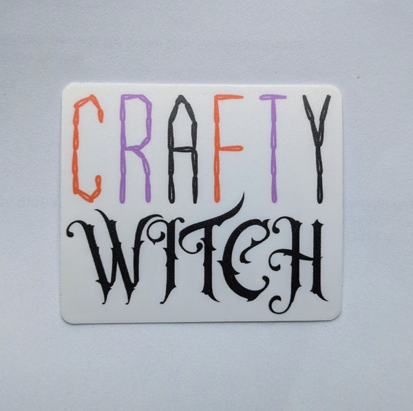 Crafty Witch (Words) - Vinyl Sticker