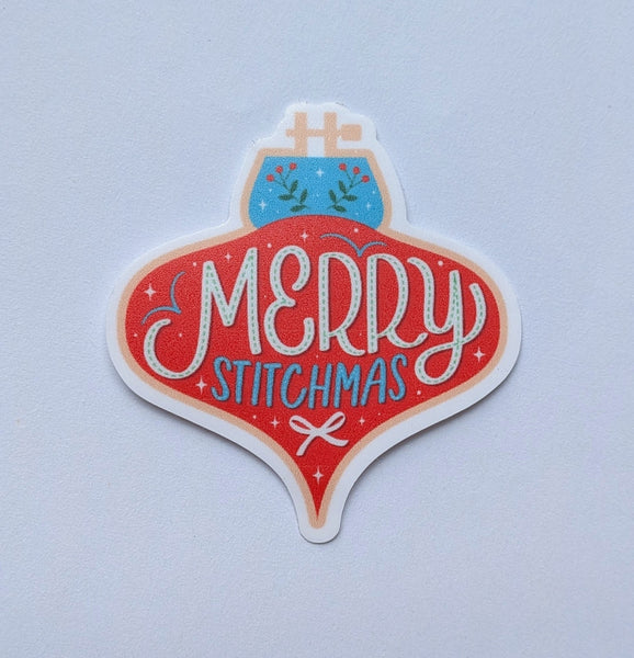 Merry Stitchmas - Vinyl Sticker