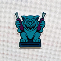 The Haunted Stitcher - LE Seam Ripping Gargoyle - Acrylic Needle Minder - PRE-ORDER