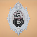 Oval Baroque Skull Frame - a 3D Printed Stitchable Object - PRE-ORDER