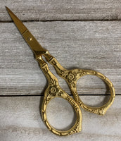Gold Tudor Rose - Scissors By Kelmscott Designs